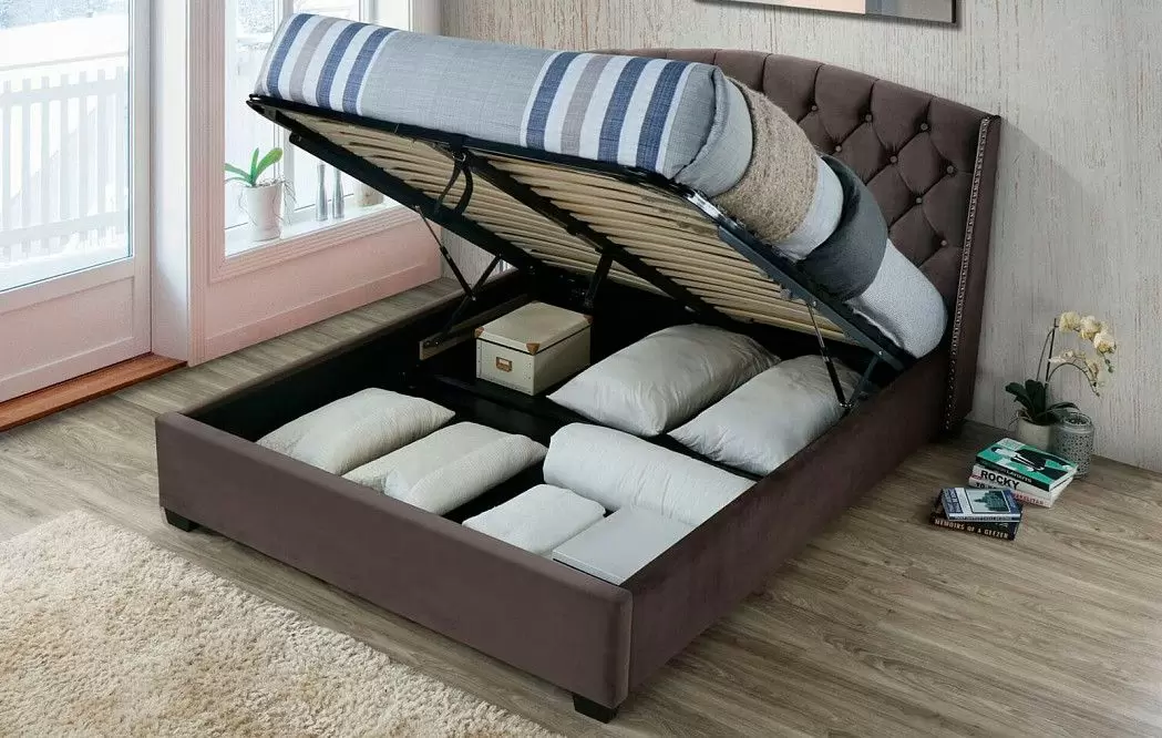 Кровать Romance (с подъемным механизмом), темно-коричневый - фото 2