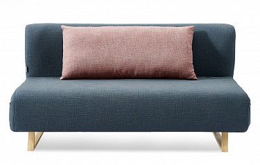Диван-кровать Rosy 3-х местный, синий/коралловый