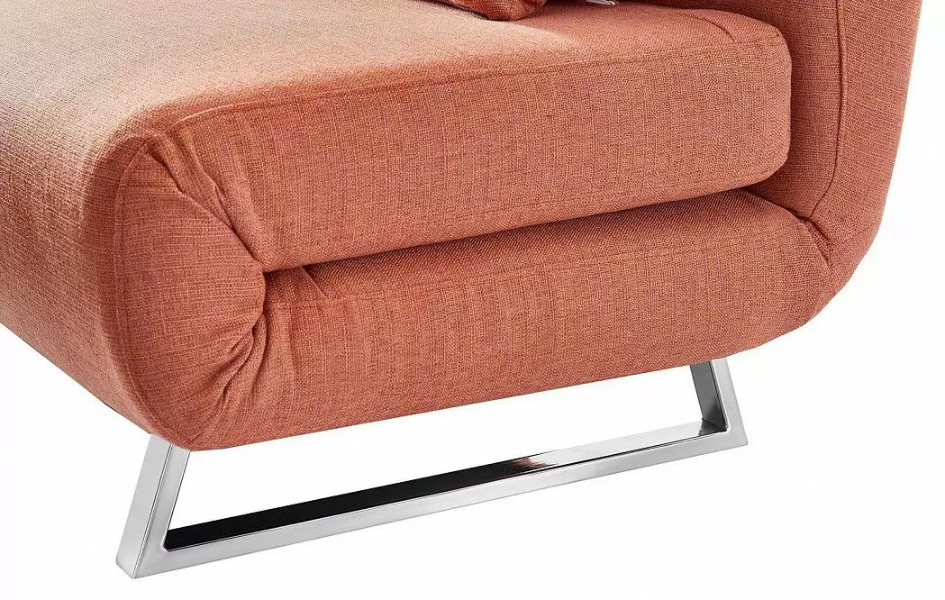 Комплект мягкой мебели Rosy, папайя/хром - фото 4