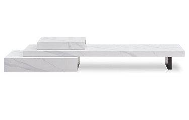 ТВ Тумба Gabrielle, белый камень