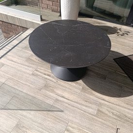 Стол журнальный Santiago (50), черный камень