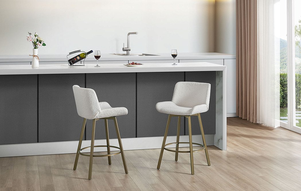 Стул барный Jasmin (76), кремовый/медь - фото 2