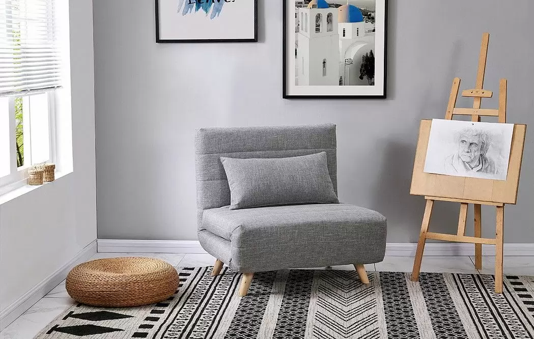 Кресло-кровать Flex, серый