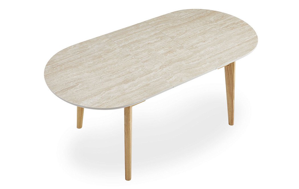 Стол раскладной Elsa 140-180, керамика травертин - фото 7