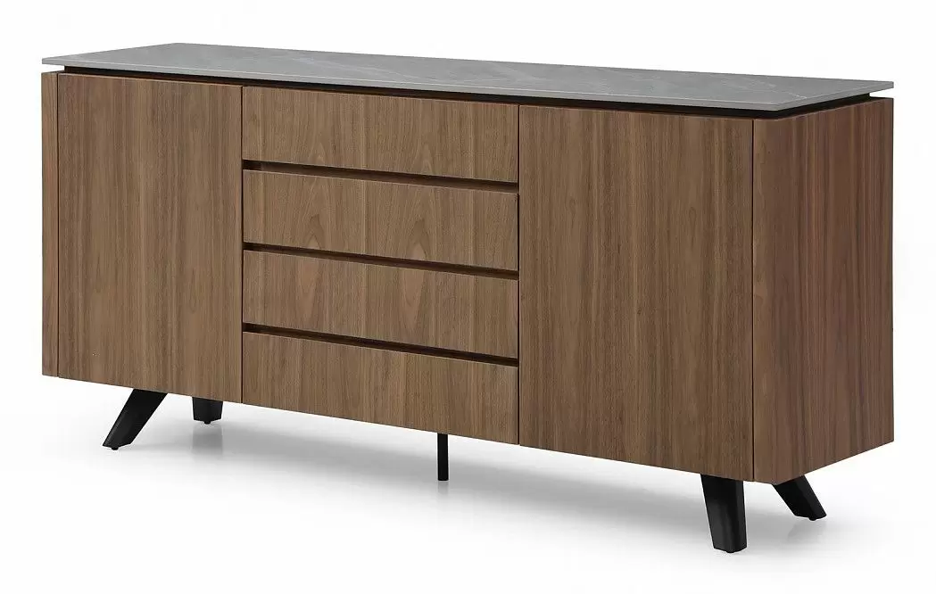 Буфет Nottingham, серая керамика/орех - фото 3