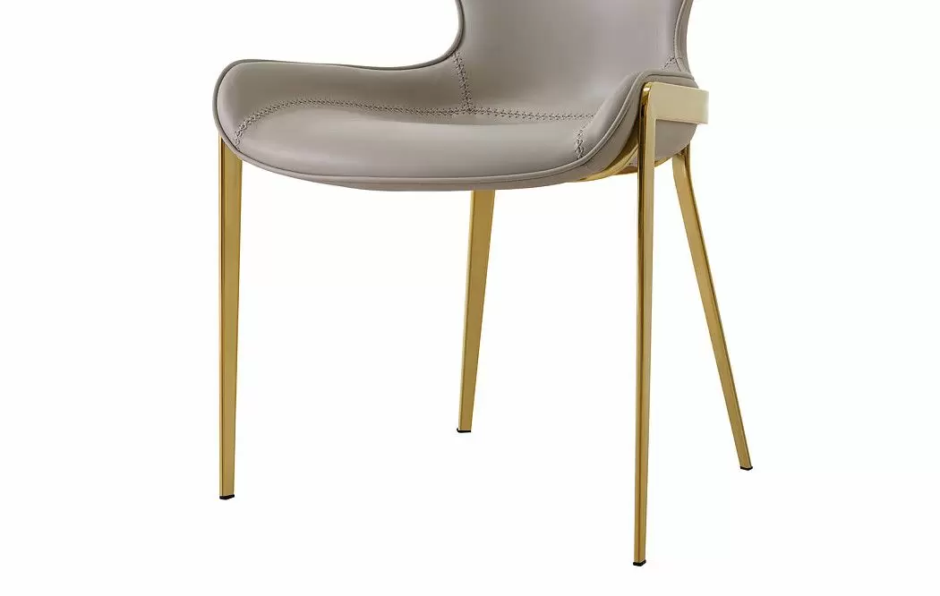 Стул Hillary, серый/золото - фото 4