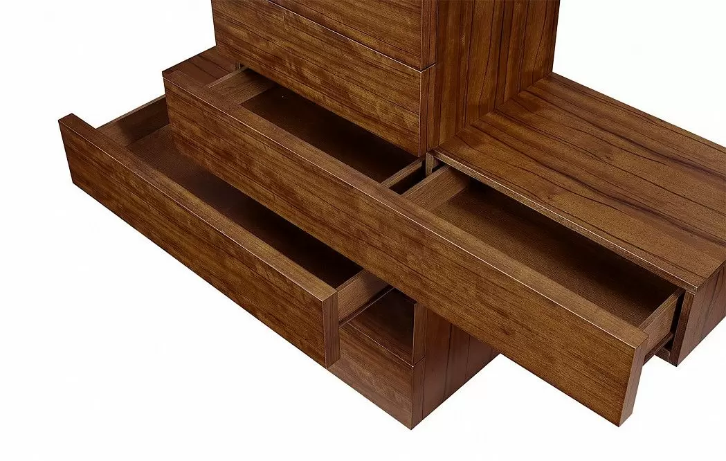 Комплект для спальни Leonardo, тигровое дерево - фото 30