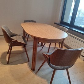 Стол Gary + 4 стула Kiss