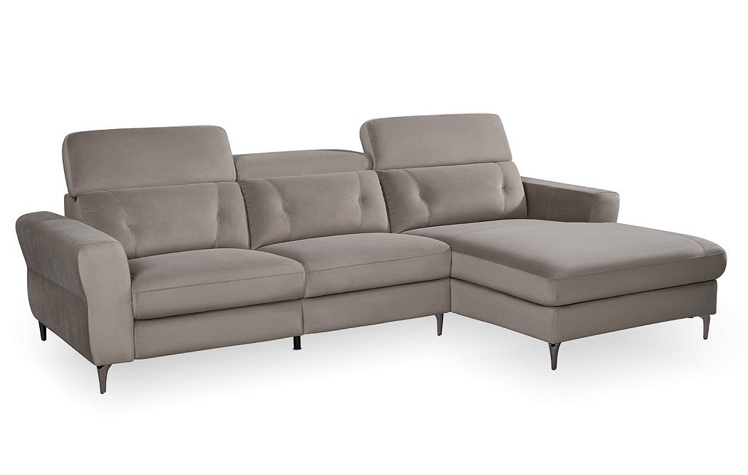 Диван-реклайнер Adeline угловой (правый), серо-коричневый - фото 6