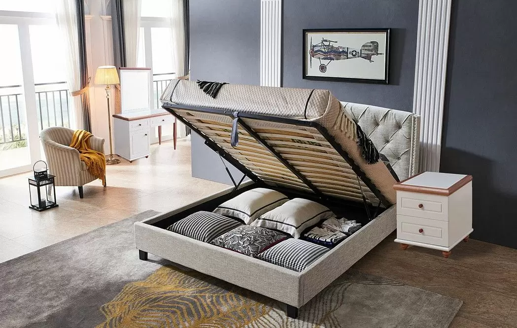 Кровать Evita Grand, кремовый - фото 12