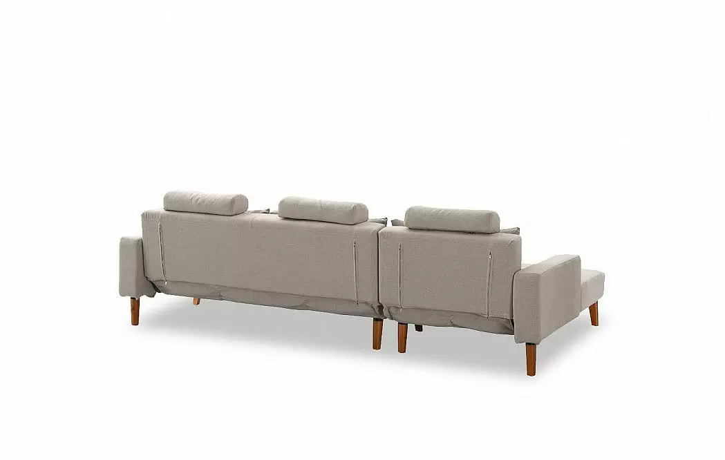 Диван-кровать Summer угловой (левый), бежевый - фото 10