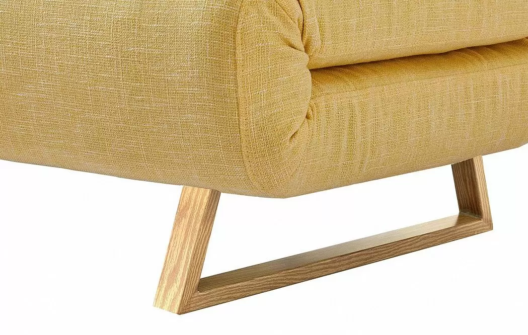 Диван-кровать Rosy 2-х местный, желтый/без принта - фото 7