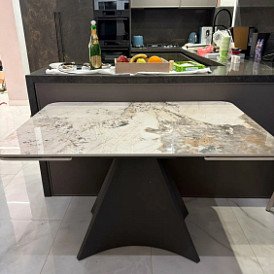 Стол раскладной Granada 120-180, светлая керамика