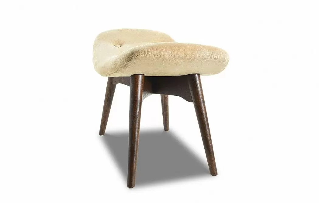 Кресло с оттоманкой Contour, бежевый/темно-коричневый - фото 11