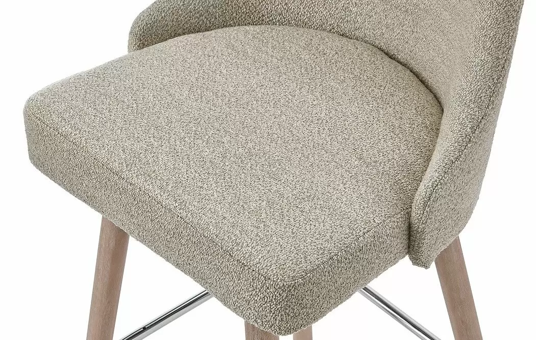 Стул полубарный Jimmy, песочный тедди/беленое дерево - фото 4