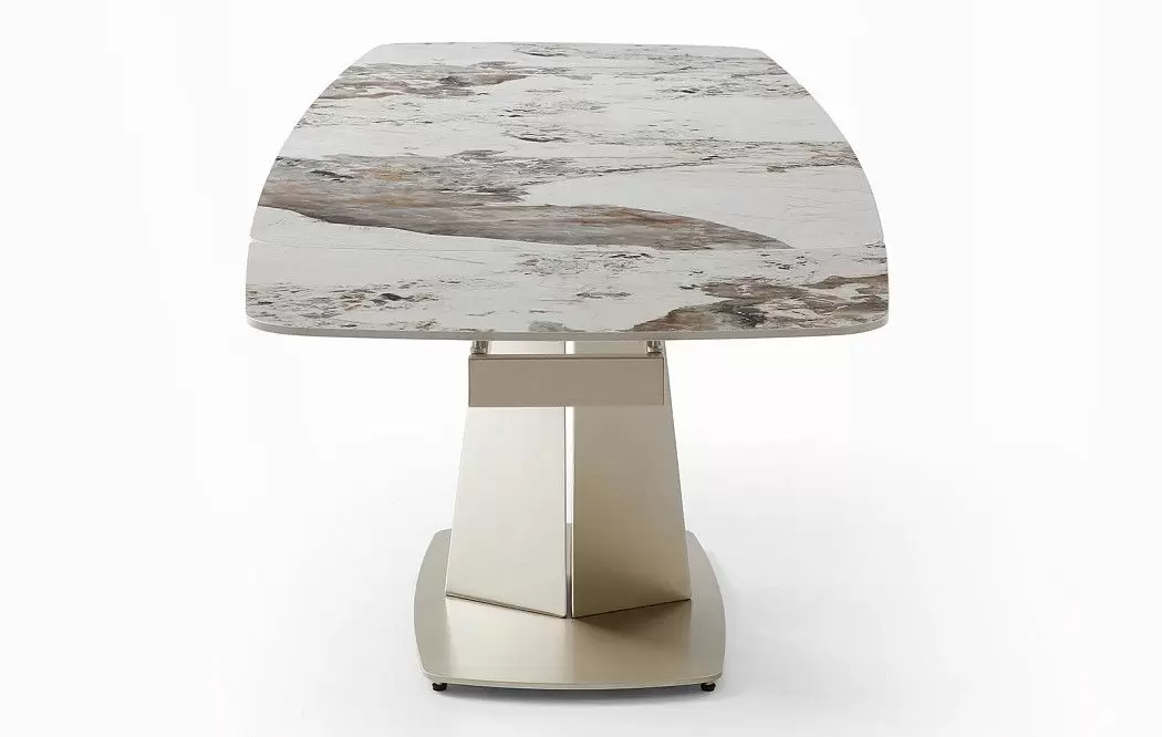 Стол раскладной Victoria 180-280, светлая керамика/шампань - фото 17