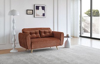 Диван-кровать Charm, терракотовый