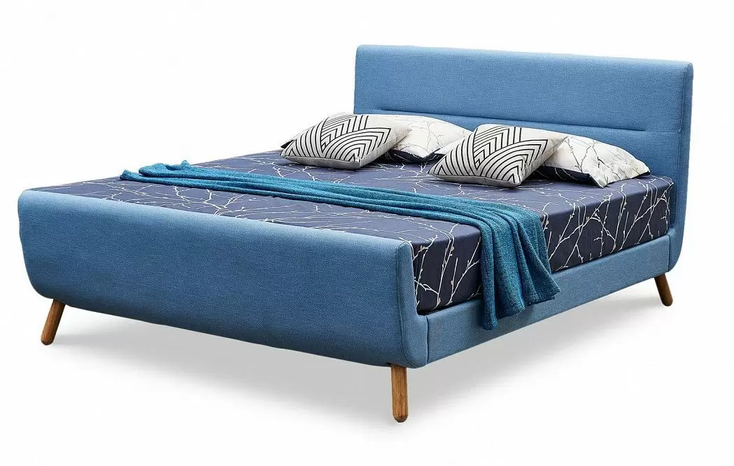 Кровать Borneo 160х200, синий - фото 6