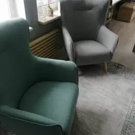 Кресло Camilla, бирюзовый/натуральный