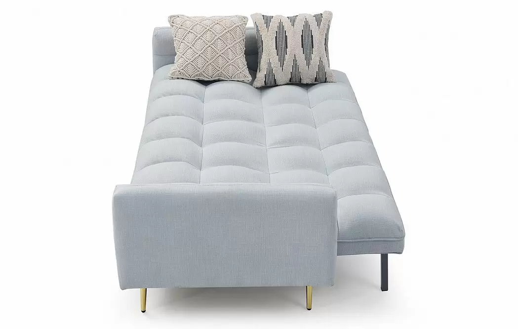 Диван-кровать Madrid, небесно-голубой/золотые ножки - фото 11