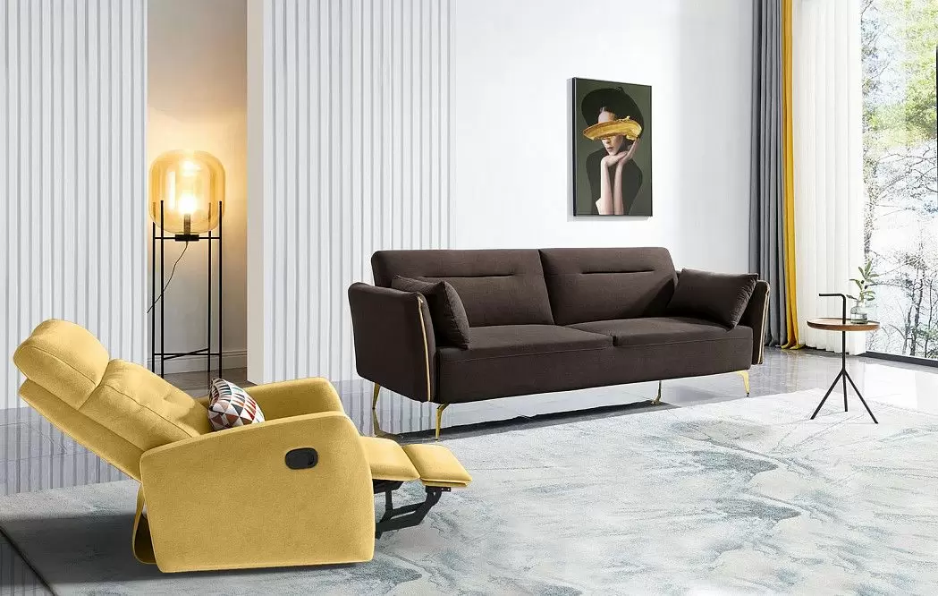 Кресло-реклайнер Vegas, желтый - фото 4