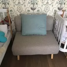 Кресло-кровать Rosy, бежевый/мята