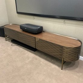 ТВ Тумба Emily, орех/бронза