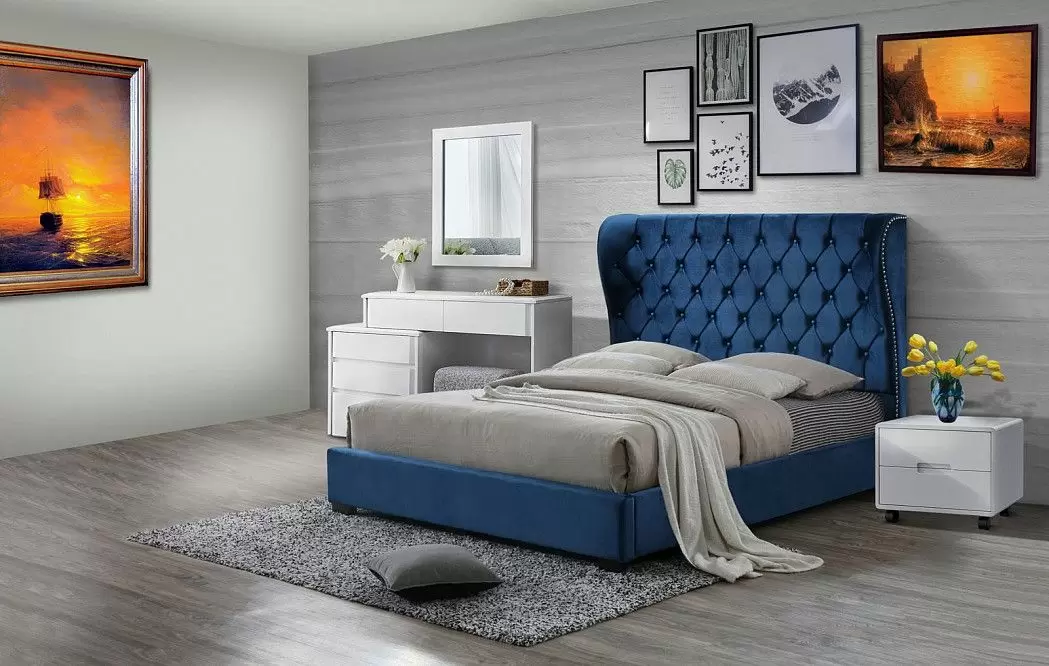 Комплект для спальни Fabiana, синий (с туалетным столиком)