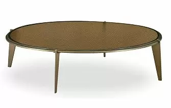 Стол журнальный Joy (117), коричневое стекло