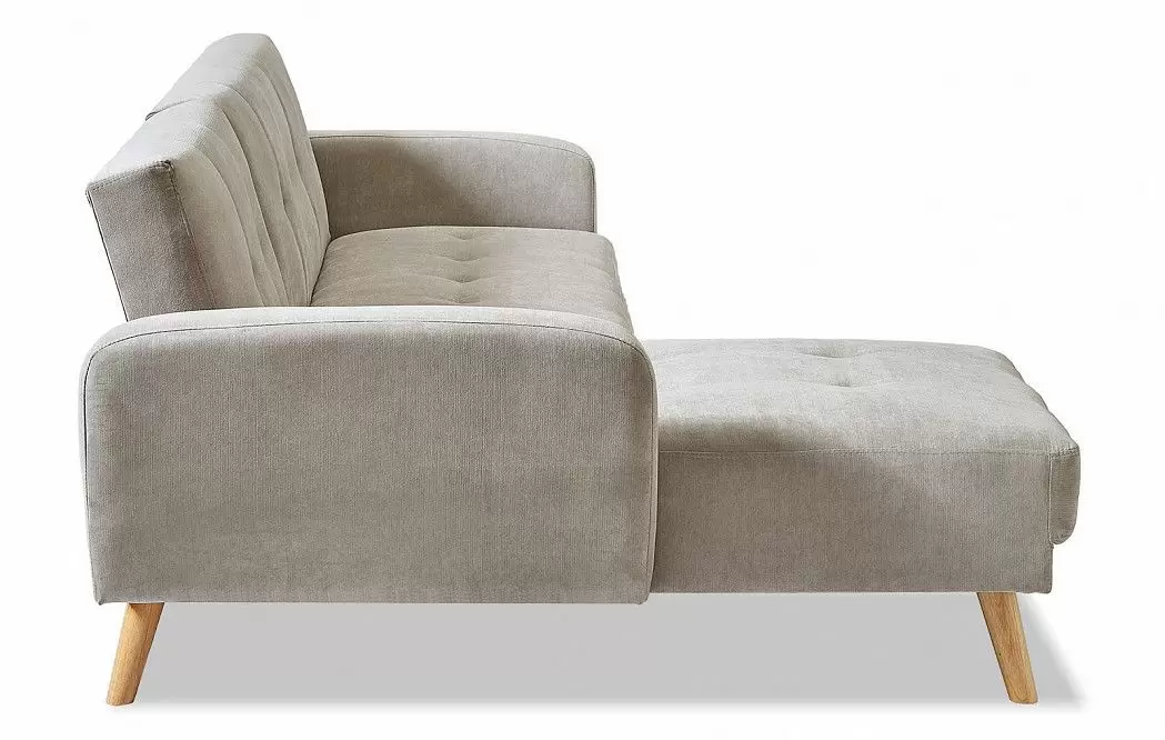 Диван-кровать Christy угловой (левый), серо-бежевый цвет - фото 8