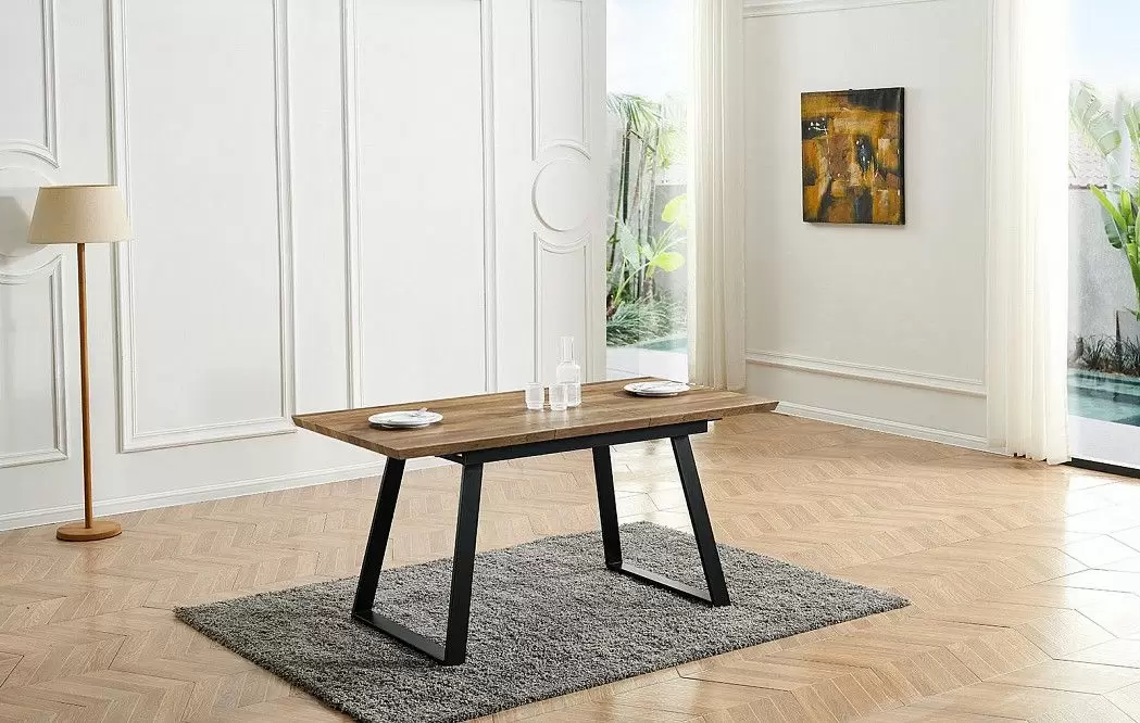 Стол раскладной Maryland 120-160, орех/черный - фото 3