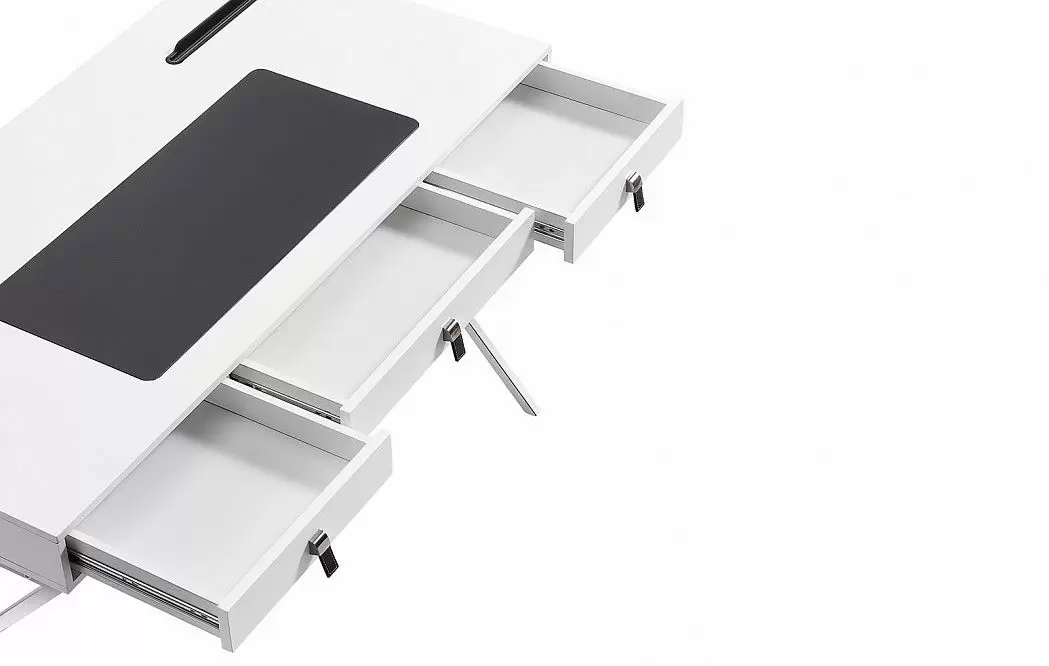 Стол письменный Christopher, белый/хром - фото 3