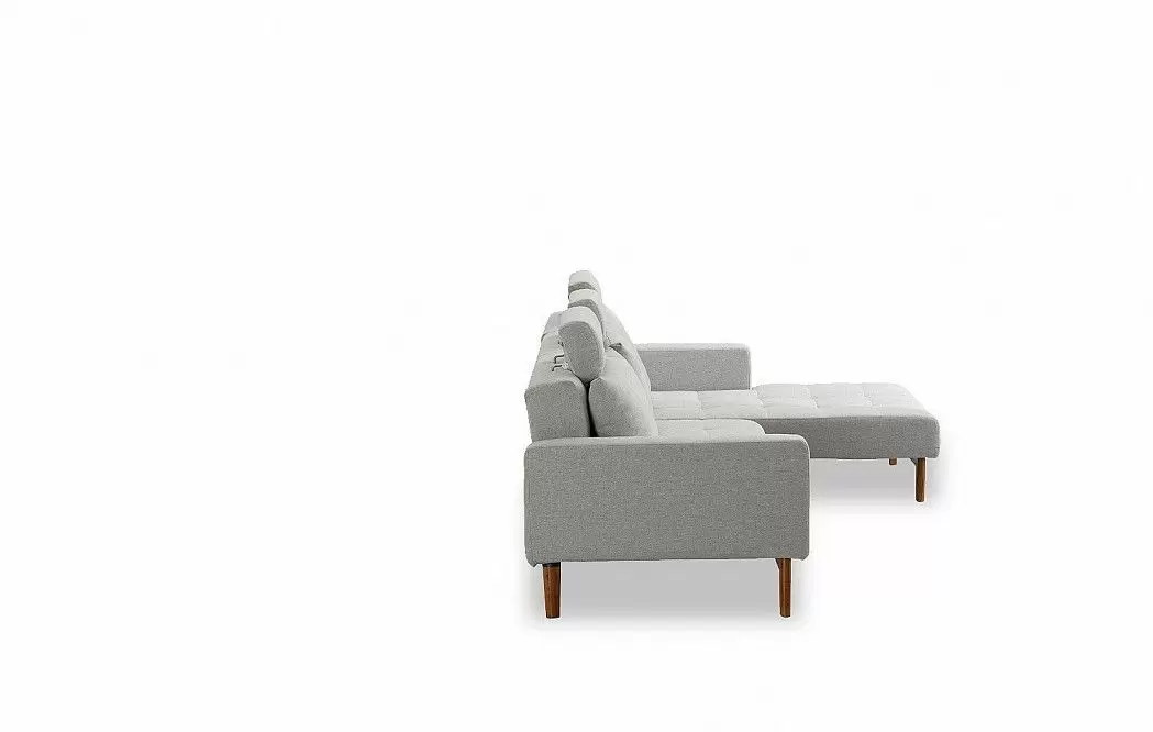 Диван-кровать Summer угловой (правый), серый - фото 14