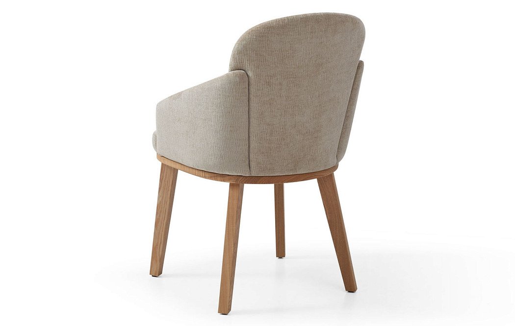 Стул Clarissa, бежевый/орех - фото 5