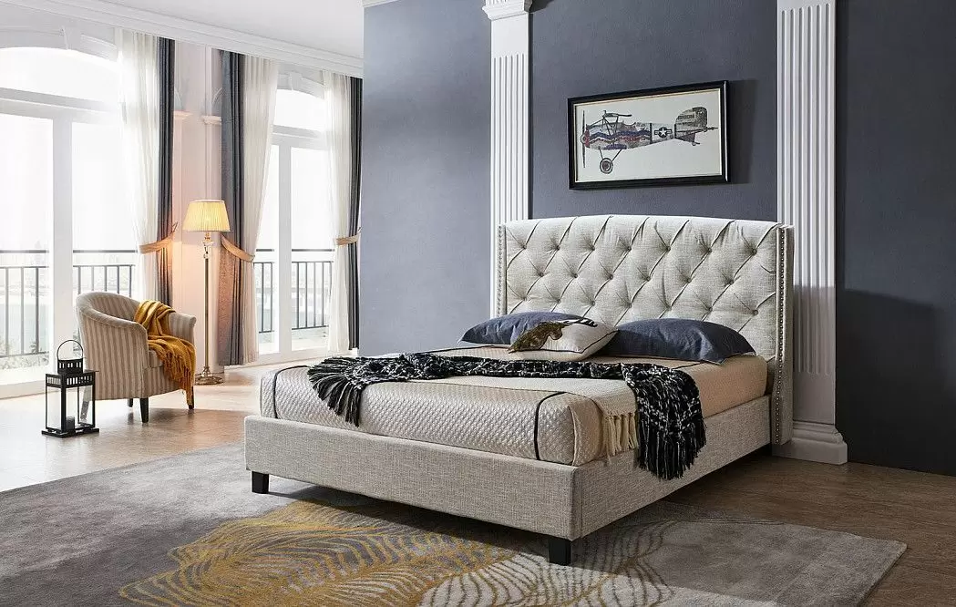 Кровать Evita Grand, кремовый