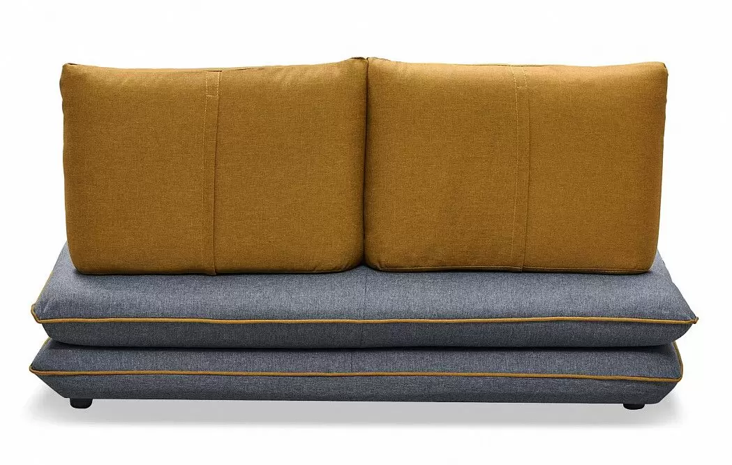 Диван-кровать Justin-2, темно-серый/желтый - фото 8