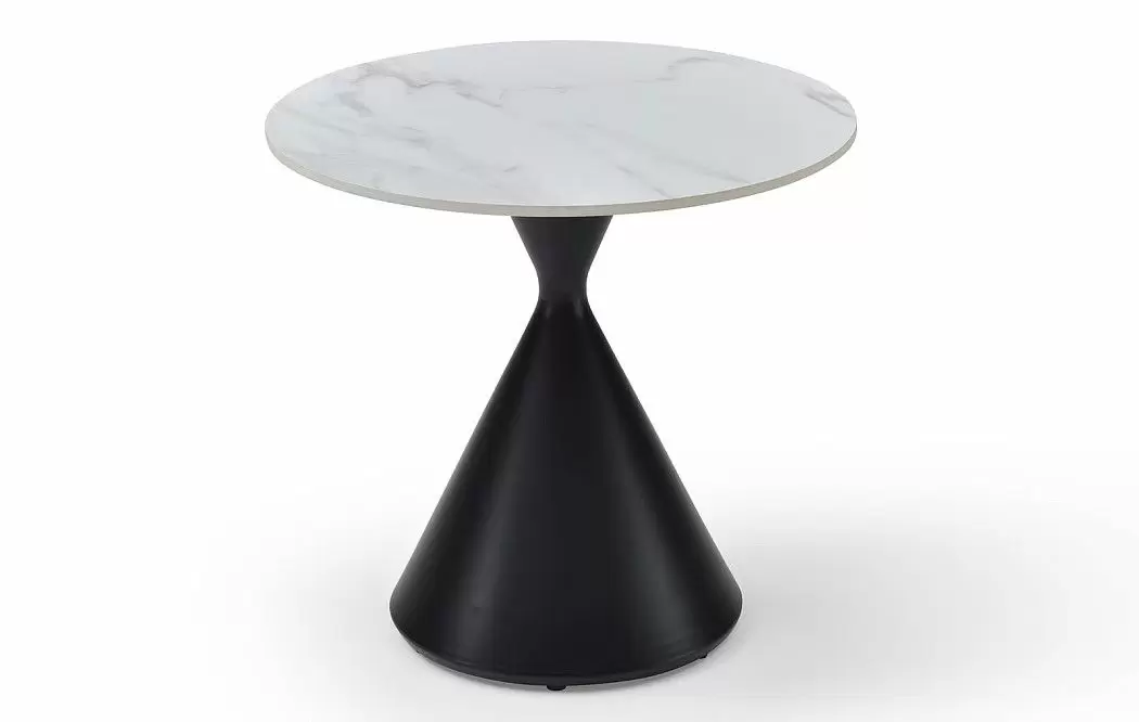 Стол журнальный Sanremo (59), белая керамика/черный - фото 3