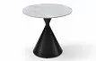 Стол журнальный Sanremo (59), белая керамика/черный