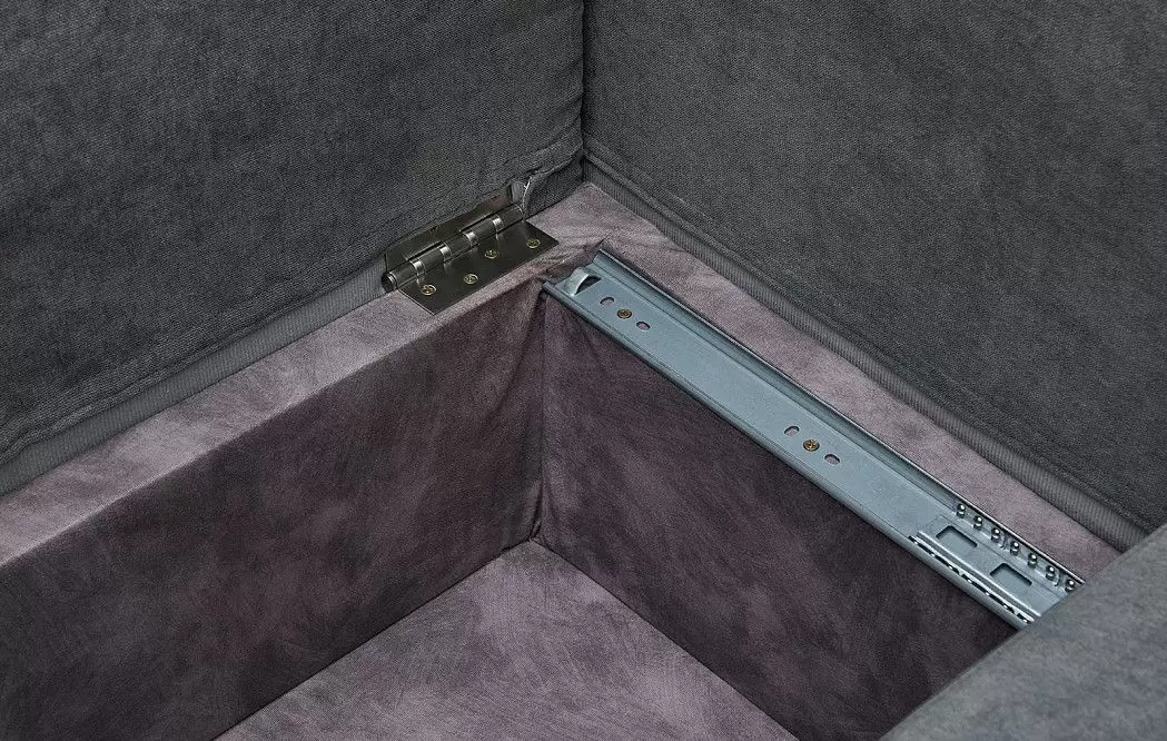 Диван-кровать Jeffrey, цвет темно-серый/мята - фото 8