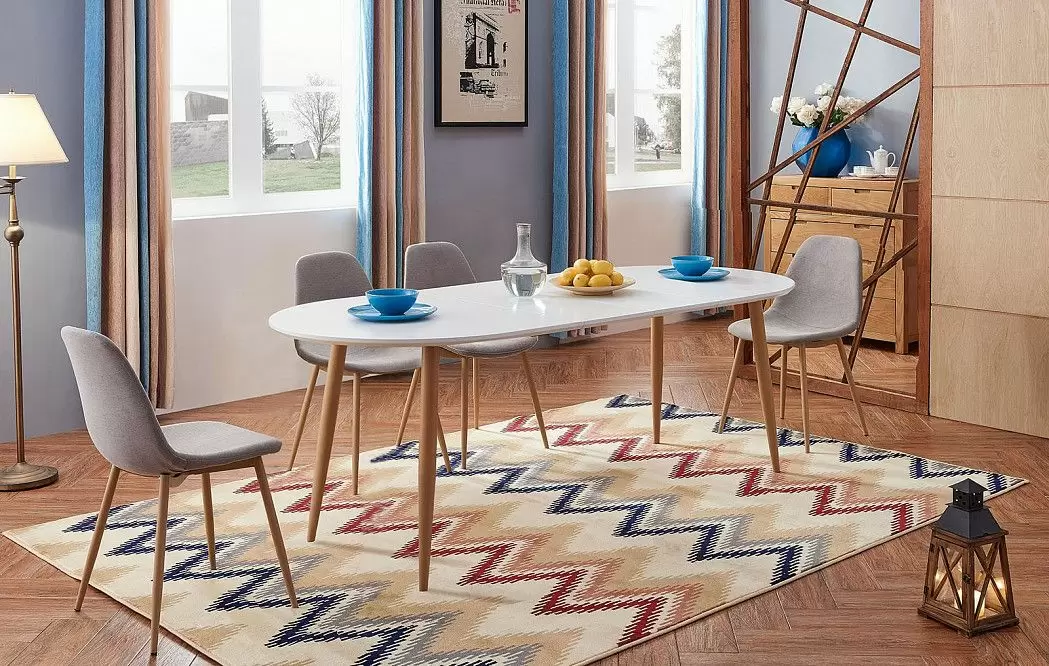 Стол Universal + 3 бежевых стула Jackson - фото 2