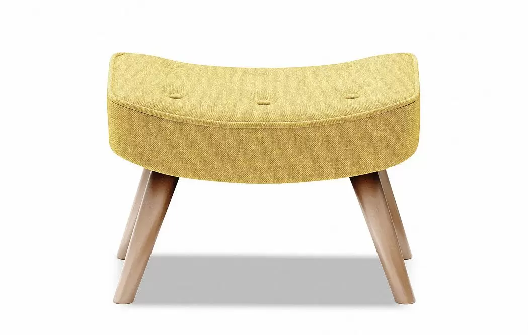 Оттоманка Hygge Classic, желтый/натуральный - фото 3