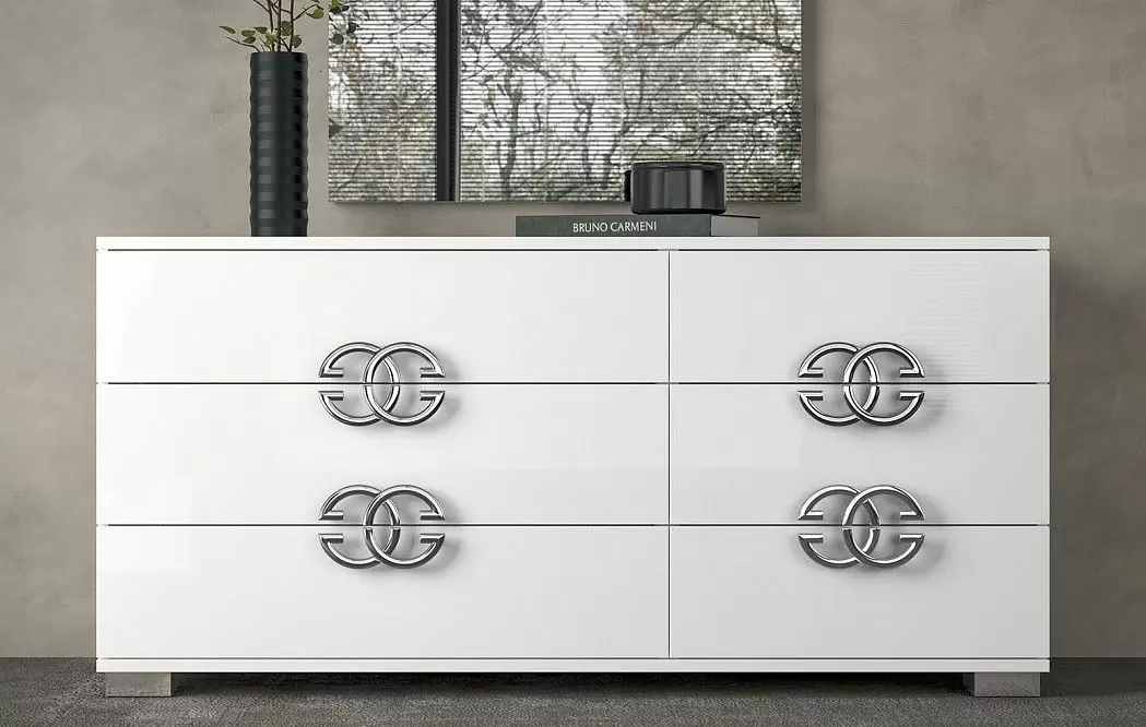 Комод Dafne (6 ящиков), белый - фото 4