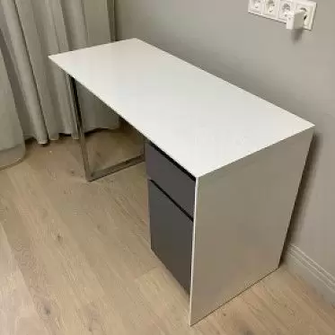 Стол письменный Kepler, белый/серый