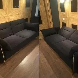 Диван-кровать Liverpool, графит/золото