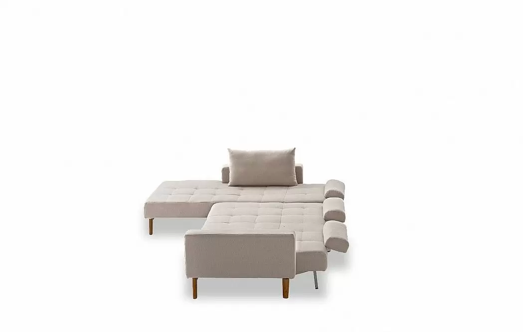 Диван-кровать Summer угловой (левый), бежевый - фото 12