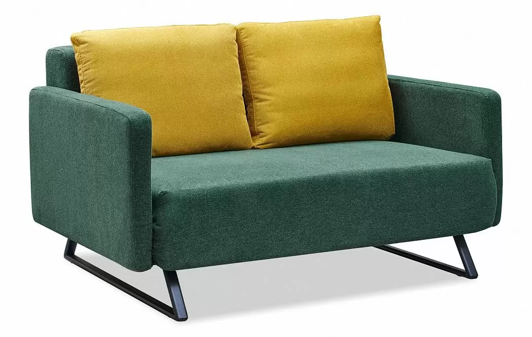 Диван-кровать Juliet, темно-зеленый/желтый - фото 8