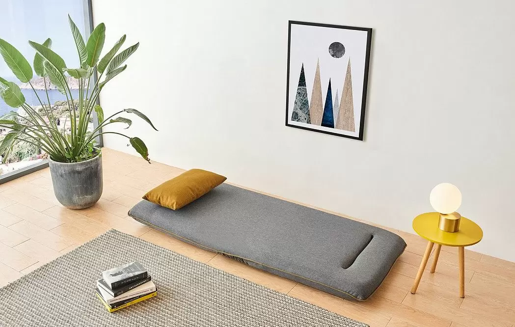 Кресло-кровать Justin-1, темно-серый/желтый - фото 2