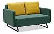 Диван-кровать Juliet, темно-зеленый/желтый