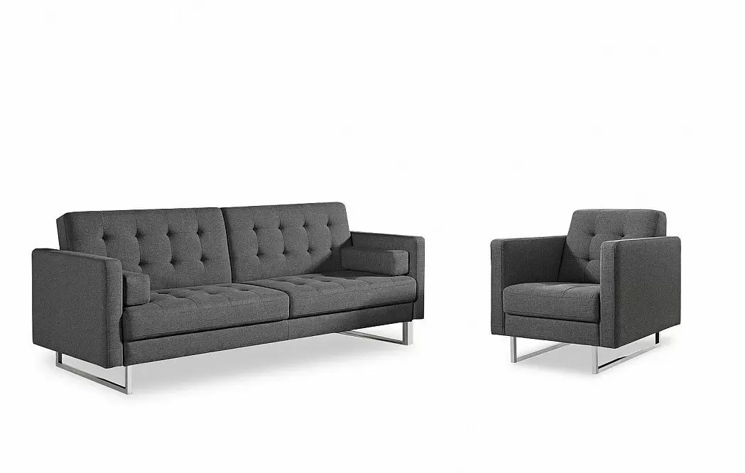 Комплект мягкой мебели Chicago, серый - фото 4