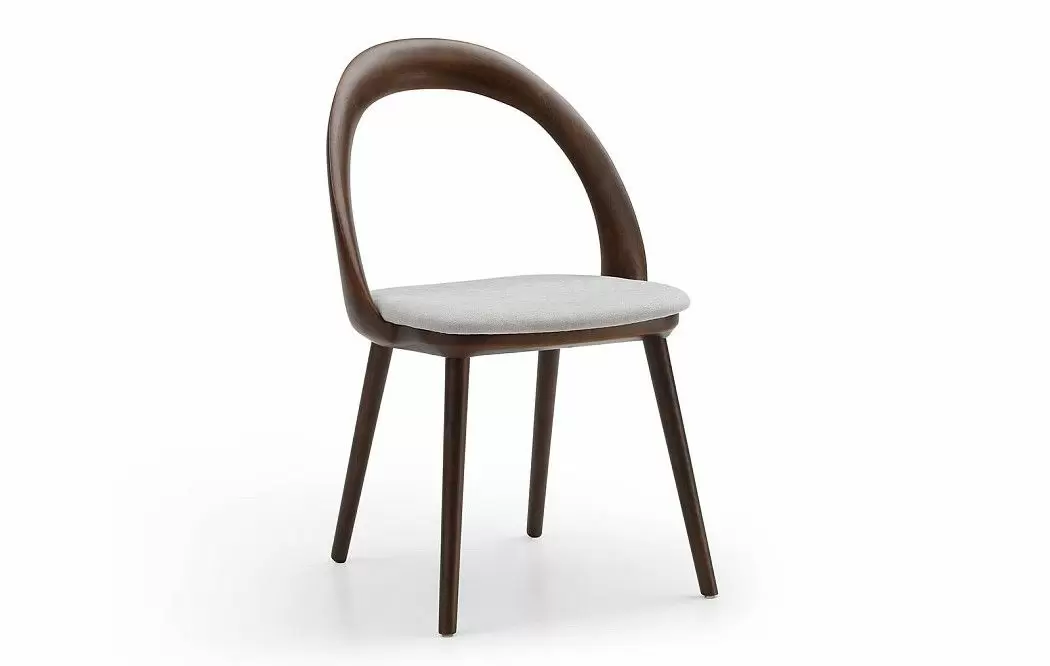 Стул April, серый/орех